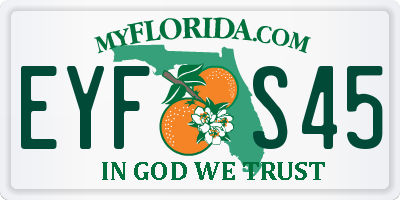 FL license plate EYFS45