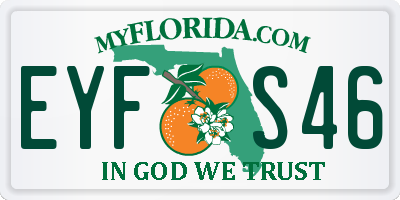 FL license plate EYFS46