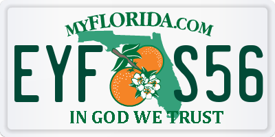 FL license plate EYFS56