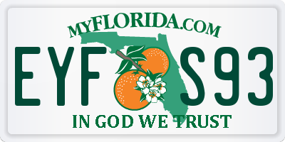 FL license plate EYFS93