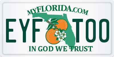 FL license plate EYFT00