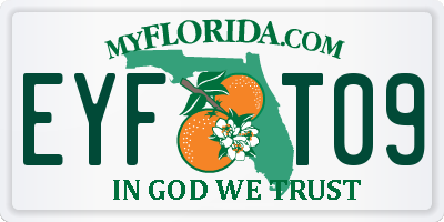 FL license plate EYFT09