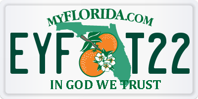 FL license plate EYFT22