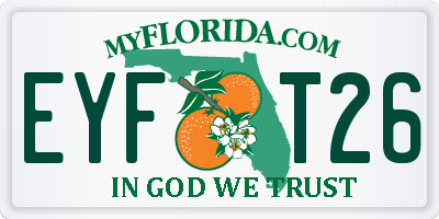 FL license plate EYFT26