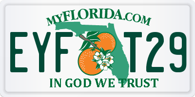 FL license plate EYFT29