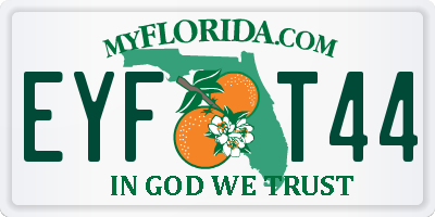 FL license plate EYFT44