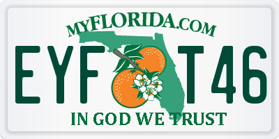 FL license plate EYFT46