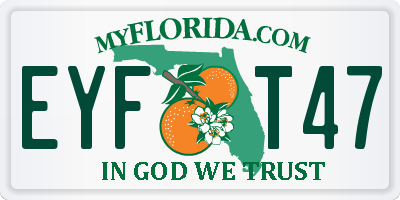 FL license plate EYFT47