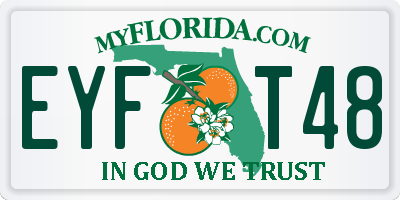 FL license plate EYFT48