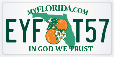 FL license plate EYFT57