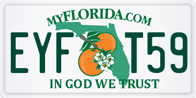 FL license plate EYFT59
