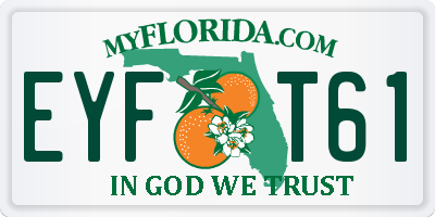 FL license plate EYFT61