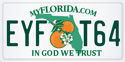 FL license plate EYFT64