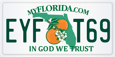 FL license plate EYFT69