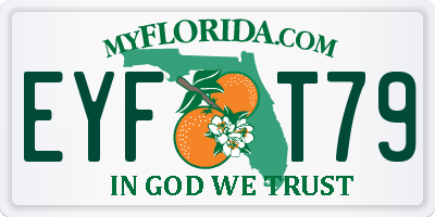 FL license plate EYFT79