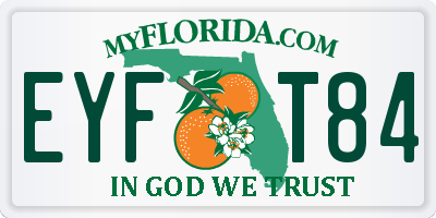 FL license plate EYFT84