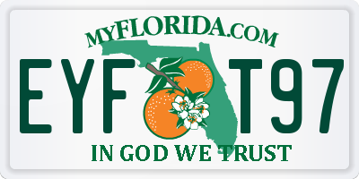 FL license plate EYFT97