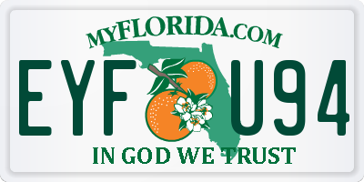FL license plate EYFU94