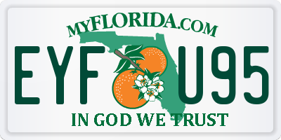 FL license plate EYFU95