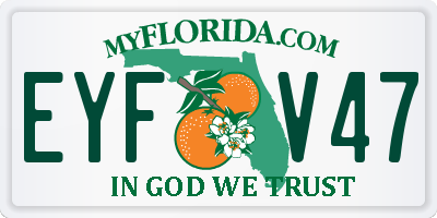 FL license plate EYFV47