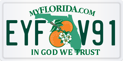 FL license plate EYFV91