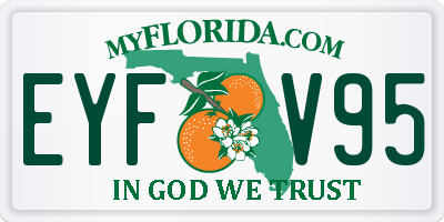 FL license plate EYFV95
