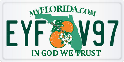 FL license plate EYFV97