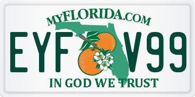 FL license plate EYFV99