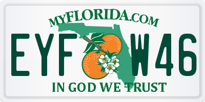 FL license plate EYFW46