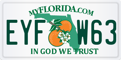 FL license plate EYFW63