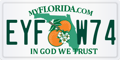 FL license plate EYFW74