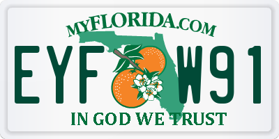 FL license plate EYFW91