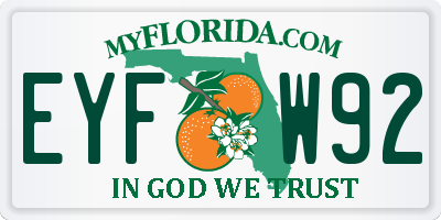 FL license plate EYFW92