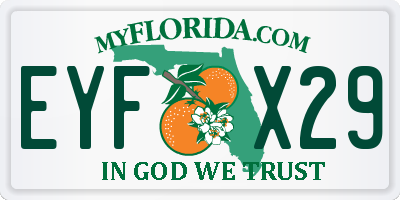 FL license plate EYFX29