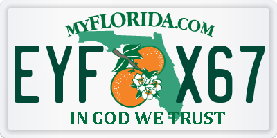 FL license plate EYFX67