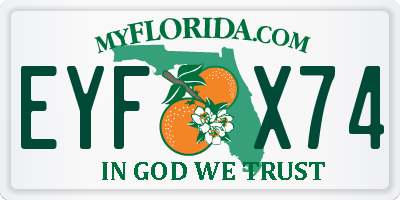 FL license plate EYFX74
