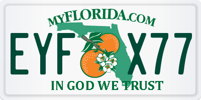 FL license plate EYFX77