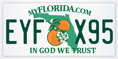 FL license plate EYFX95