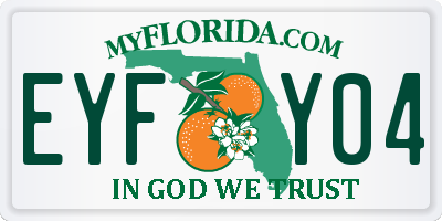 FL license plate EYFY04