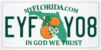 FL license plate EYFY08