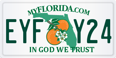 FL license plate EYFY24