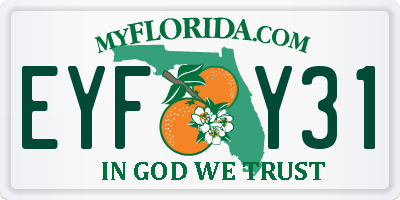FL license plate EYFY31