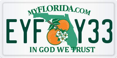 FL license plate EYFY33