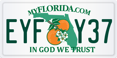 FL license plate EYFY37