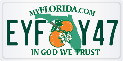 FL license plate EYFY47