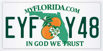 FL license plate EYFY48