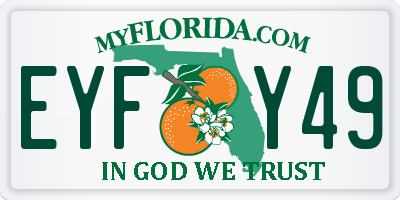 FL license plate EYFY49