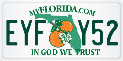 FL license plate EYFY52