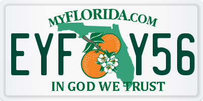 FL license plate EYFY56