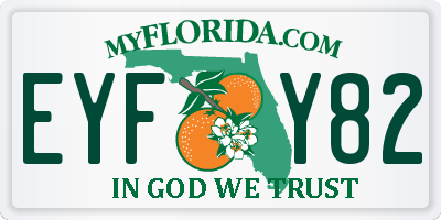 FL license plate EYFY82